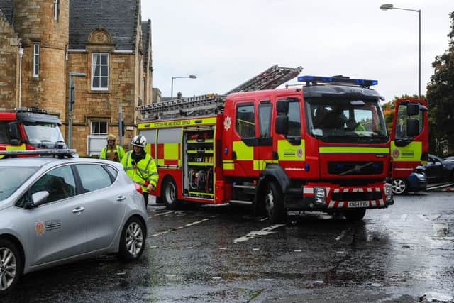 Emergency services were called to the scene of Sunday's accident (Picture: Michael Gillen)