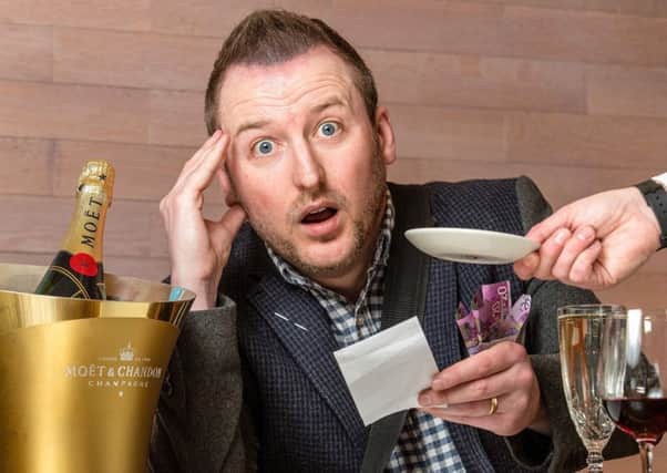 Stuart Mitchell will whip up comedy gold at Falkirk Town Hall Theatre tonight. Picture: John Young