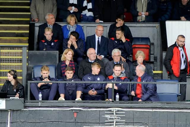 Falkirk FC directors at Ayr. Picture Michael Gillen