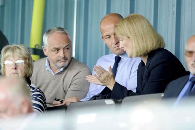 Margaret Lang with new management team Ray McKinnon and Darren Taylor