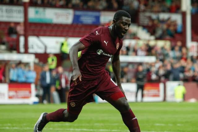 Buaben left Tynecastle at the end of last season. Pic Toby Williams.