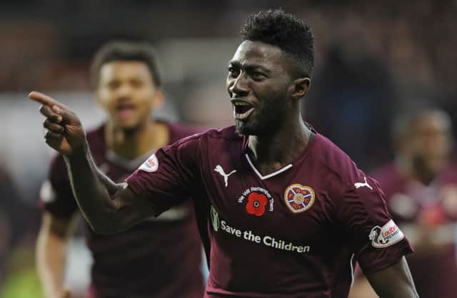 Prince Buaben spent three years at Hearts. Picture by Neil Hanna.