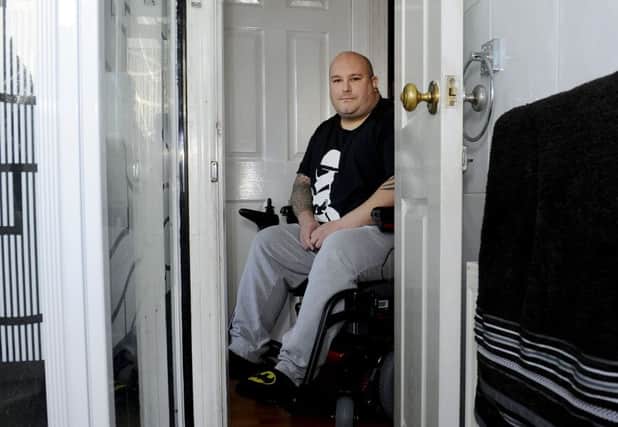 Colin Archibald is trapped in a house too small for his wheelchair