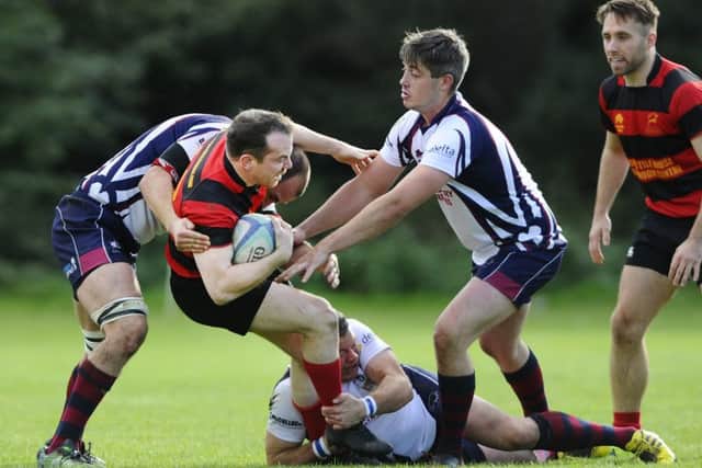 Grangemouth Stags v Hillfoots. Pic by Alan Murray.