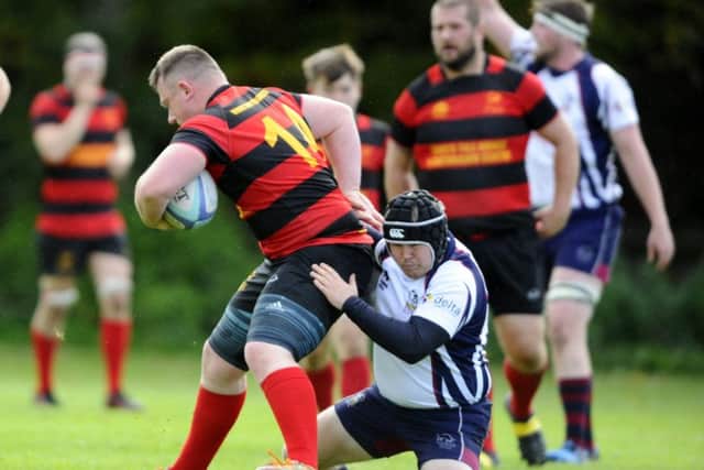 Grangemouth Stags v Hillfoots. Pic by Alan Murray.