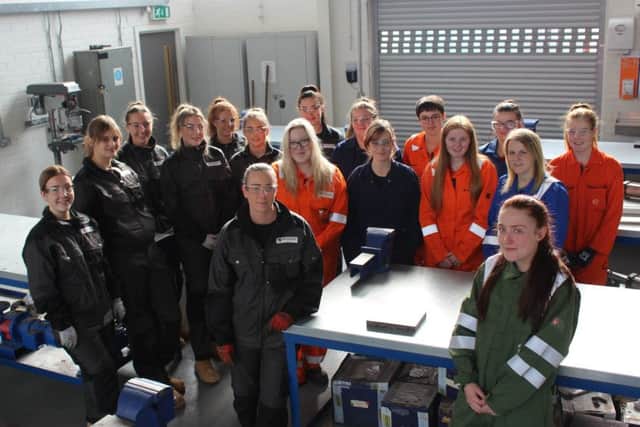 The record breaking intake of female engineering modern apprentices at FVC