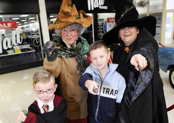 Falkirk Storytelling Festival

Harry Potter Event -

Declan Baird (6) and Owen McCaffer (10) pictured with staff on the day. Picture: Alan Murray