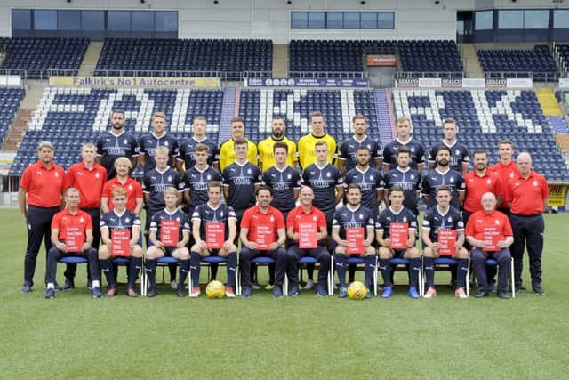 Falkirk FC 2018-19 squad picture. Picture Michael Gillen