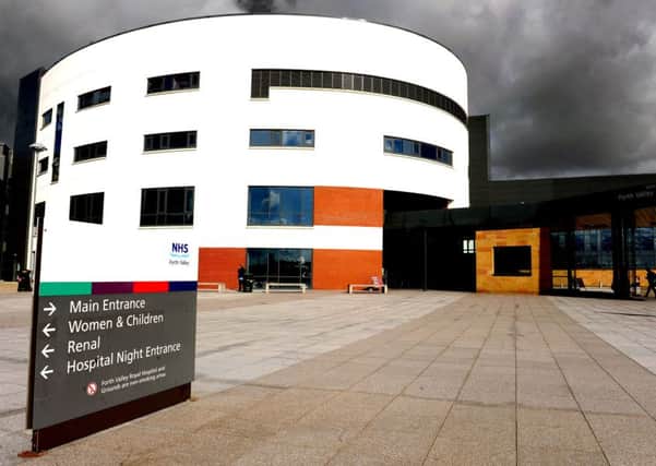 The incident took place at Forth Valley Royal Hospital during visiting hours