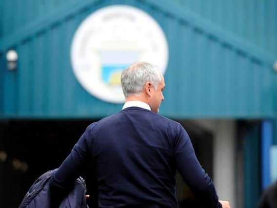 Ray McKinnon returned to Cappielow after his controversial move to Falkirk. Picture Michael Gillen.