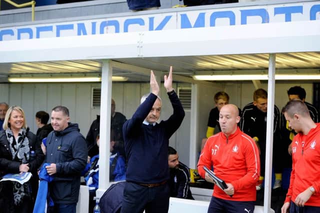 Ray McKinnon doesn't have his problems to seek after Falkirk went four adrift at the bottom. Picture Michael Gillen.