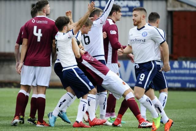 Stenhousemuir lost out to Forfar. Picture by Alan Murray