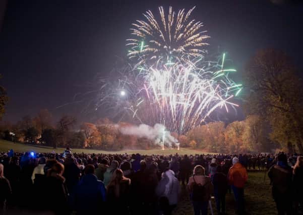 Falkirk districts annual fireworks display often attracts a large crowd