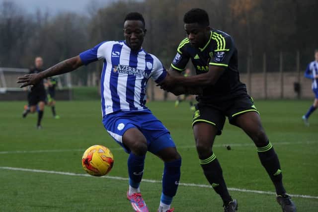 Sheffield Wednesday's development squad's Franck Betra in action against Middlesborough U21's. Picture: Andrew Roe