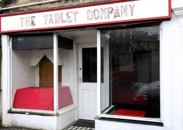 The Tablet Company in Falkirk was broken into at the weekend