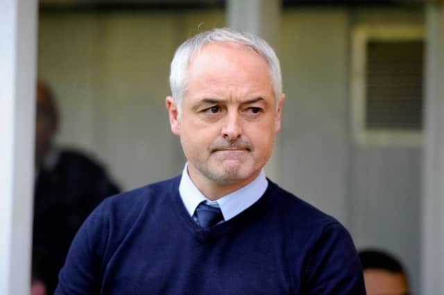 Ray McKinnon was back at Morton on Saturday for the first time after leaving to join Falkirk. Picture Michael Gillen.