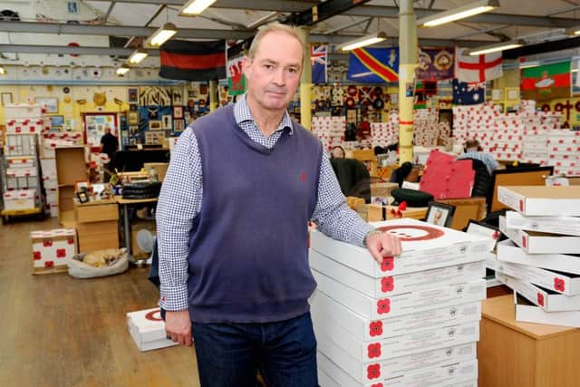 At the helm...Charlie Pelling, manager of Lady Haigs Poppy Factory in Edinburgh, is preparing for a temporary move to Redford Barracks, which will start on November 16. (Pic: Michael Gillen)