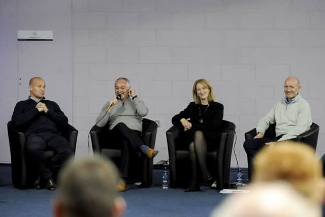 Darren Taylor, Ray McKinnon, Margaret Lang and Craig Campbell. Picture by Michael Gillen.