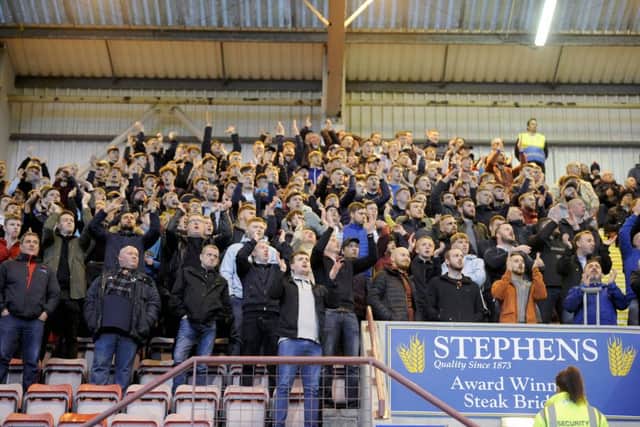Falkirk fans enjoyed their day. Picture Michael Gillen.