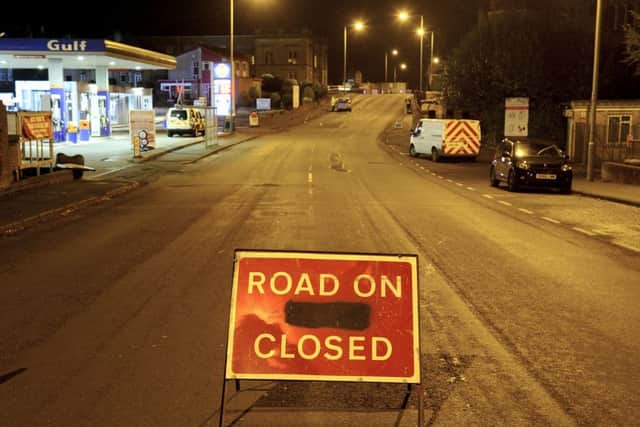 A woman was hit by a car in Main Street, Larbert on Tuesday night. Picture: Michael Gillen