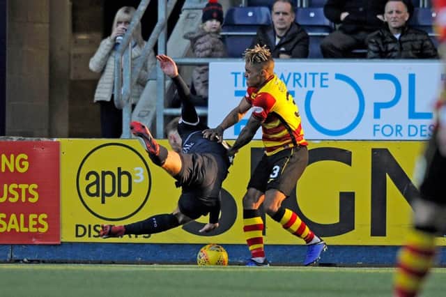 No booking for this Jai Quitongo tangle. Pic: Michael Gillen.
