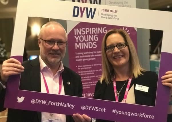FVC Principal Ken Thomson and Jen Henderson from DYW Forth Valley.