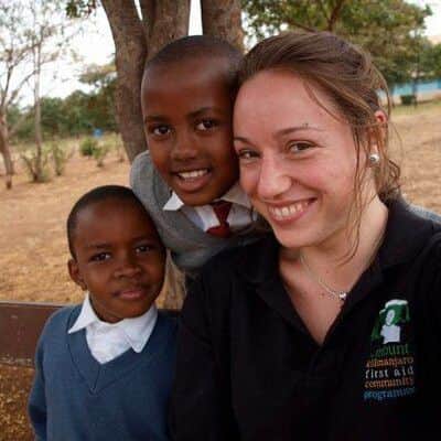 Fellow founder...Elena Sarra was working at Stirling Univeristy when Andrew approached her for advice. Having worked in Cameroon with Vision Aid, she was more than happy to help him set up Africa on the Ball and is now one of several trustees.