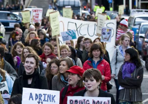 Reclaim the Night marches are regular events in several areas now - this one took place in Edinburgh.