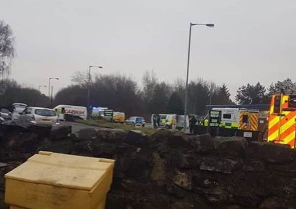 An incident response vehicle attended an incident in Stirling Road, Camelon following reports of a missing man. Picture credit: Facebook user Steven Boswell