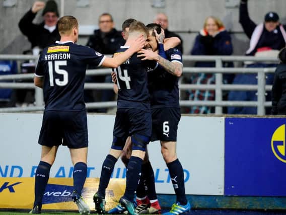 Paul Paton put Falkirk 2-0 up against Alloa before the Wasps fought back to secure a 2-2 draw (picture: Michael Gillen)