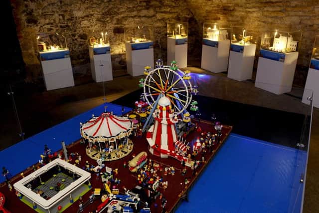 Fairground attraction...just one of the incredible LEGO models now on show at Blackness Castle. (Pic: Michael Gillen)