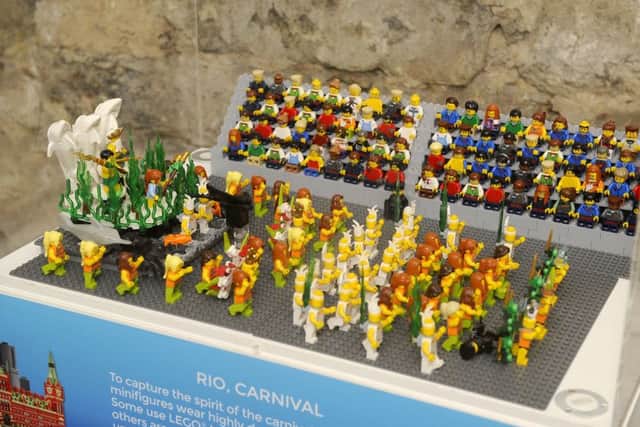 Carnival creations...LEGO figures have been adorned to depict this epic Rio Carnival scene. (Pic: Michael Gillen)
