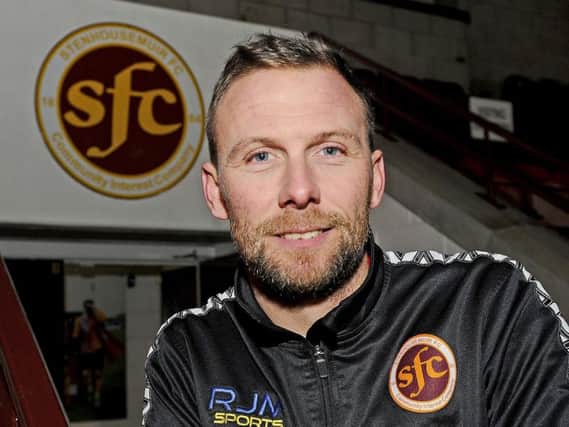 New Stenhousemuir manager Colin McMenamin will be assisted by Stuart Balmer