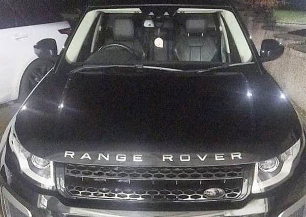 The missing Range Rover was discovered in Polmont's Glen Ogle Court. Picture: Police Scotland