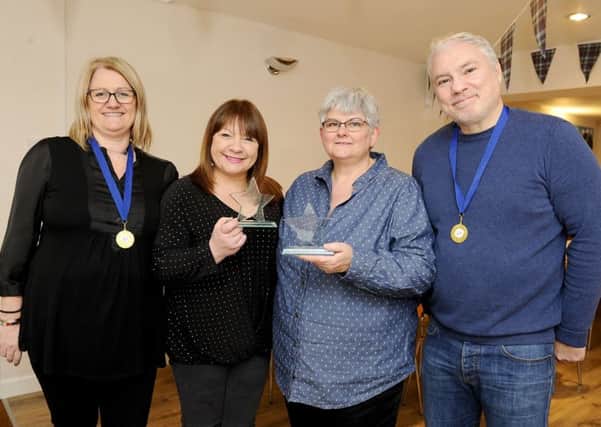 Oonagh Sear, support worker; Maureen Kilgour, assistant team manager; Linda Matthew, development manager and Stefano Fazzone, support worker.
