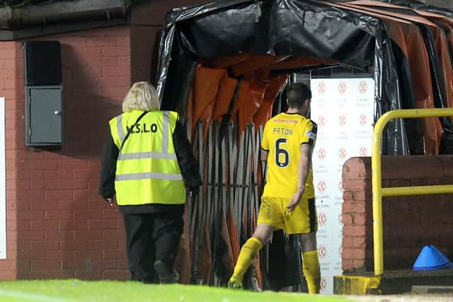 Paton was clapped down the tunnel by the home fans