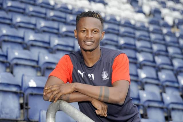 Abdul Osman is waiting on Greek football authorities before making his Bairns debut. Picture Michael Gillen.