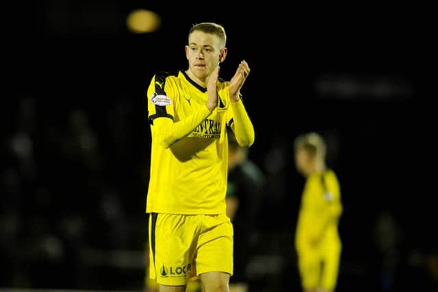 Zak Rudden returned to Falkirk on a loan until the end of the season. Picture Michael Gillen.