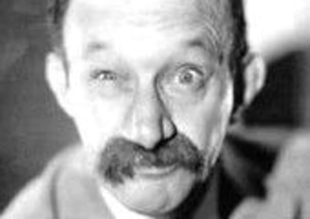 James Finlayson, with the classic look in which he appeared in the Laurel and Hardy movies.
