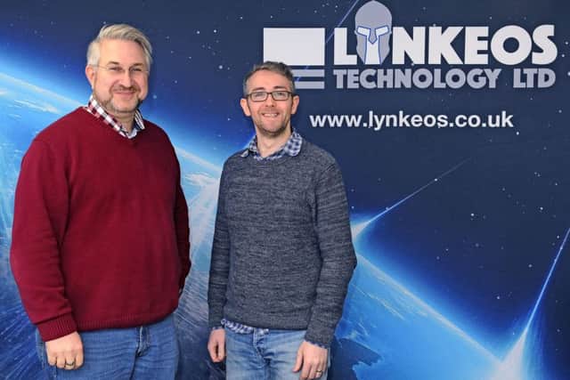 Ralf Kaiser, Lynkeos founder, and David Mahon, director, are pleased with how the company is progressing. Picture: Michael Gillen