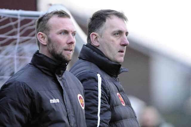 Stenhousemuir lost to league leaders Arbroath. Pictures by Alan Murray