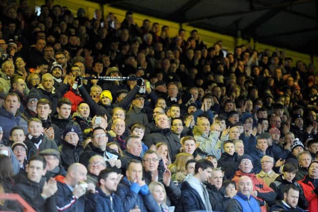 Falkirk had a huge turnout at The Energy Check Stadium at Firhill. Picture Michael Gillen.