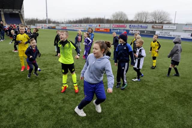 Junior Bairns coaching day. Pictures Michael Gillen.
