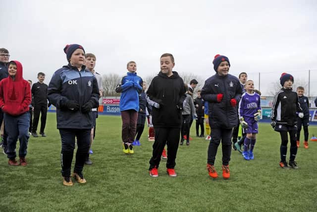 Junior Bairns coaching day. Pictures Michael Gillen.