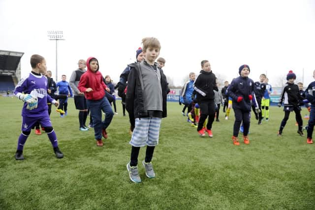 Junior Bairns coaching day. Pictures Michael Gillen.