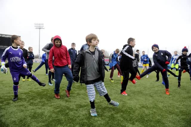 Junior Bairns coaching day. Pictures Michael Gillen.