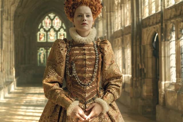Leaded windows...more typical of era in which Queen Elizabeth I (Margot Robbie) reigned. (Picture: Courtesy of Universal Pictures)