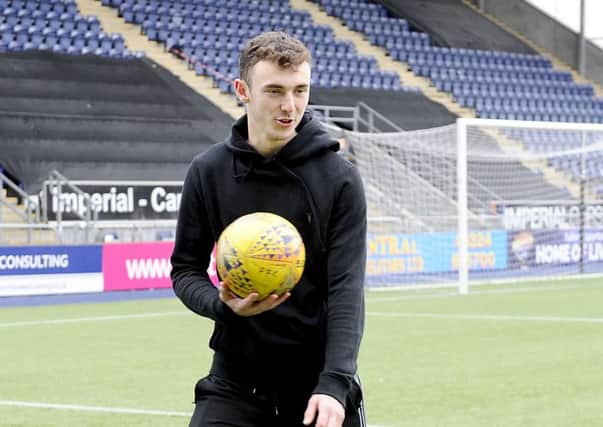 Andy Irving has been on loan from Hearts for the first half of the season. Picture Michael Gillen.