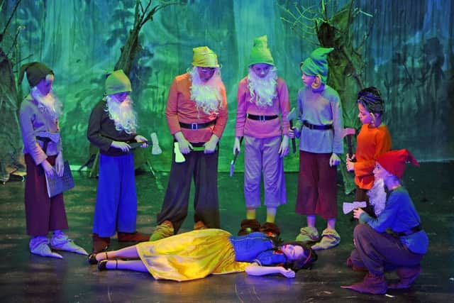 Children's Theatre Bo'ness production of Snow White and the Seven Dwarfs at Bo'ness Town Hall.