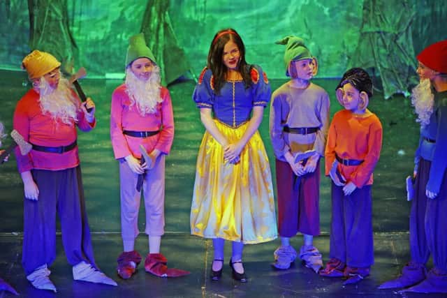 Children's Theatre Bo'ness production of Snow White and the Seven Dwarfs at Bo'ness Town Hall.
